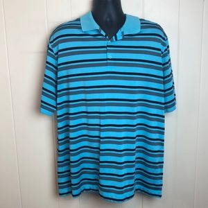 Nike Golf XL Shirt Polo Henley Teal Blue